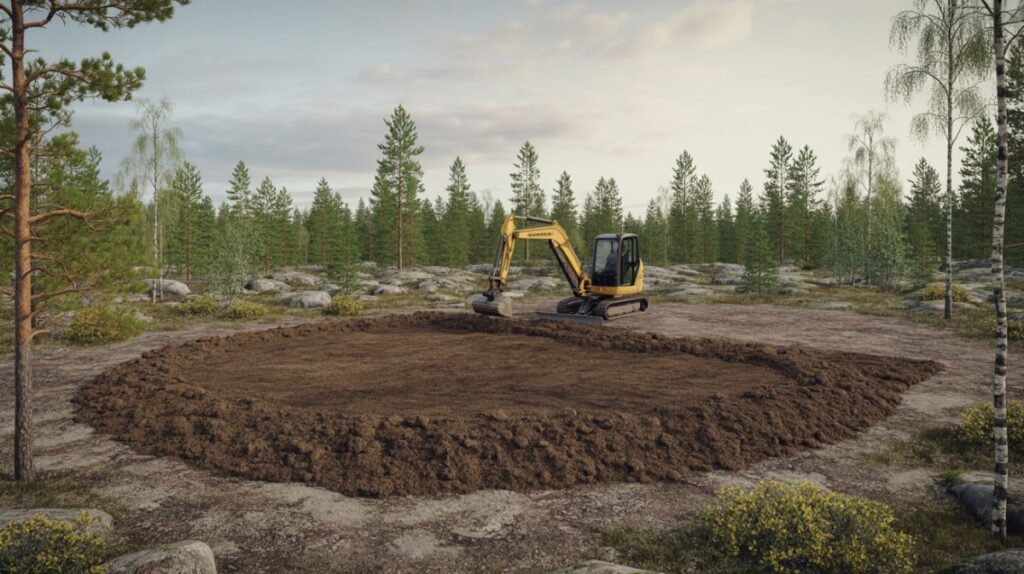 9. Hur mycket jord behövs för att jämna ut en tomt?