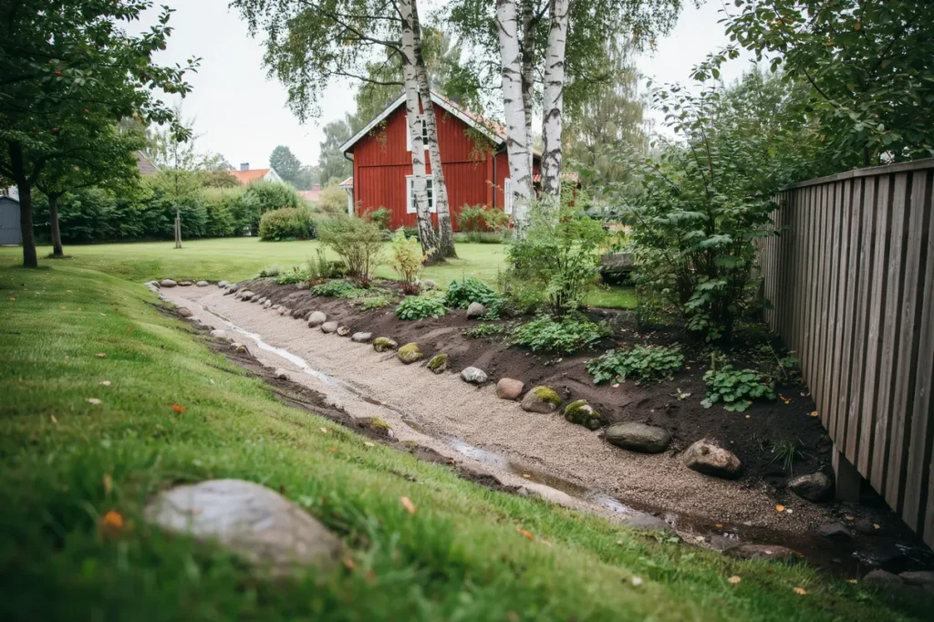 dikning och rensning av diken s minskar du risken f r bl ta partier och skador p tomten