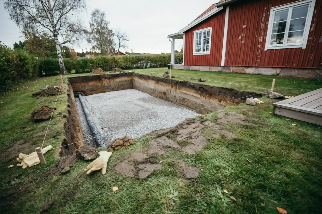 schakta f r pool p tomten s planerar du markarbetet f r r tt niv dr nering och l ng h llbarhet