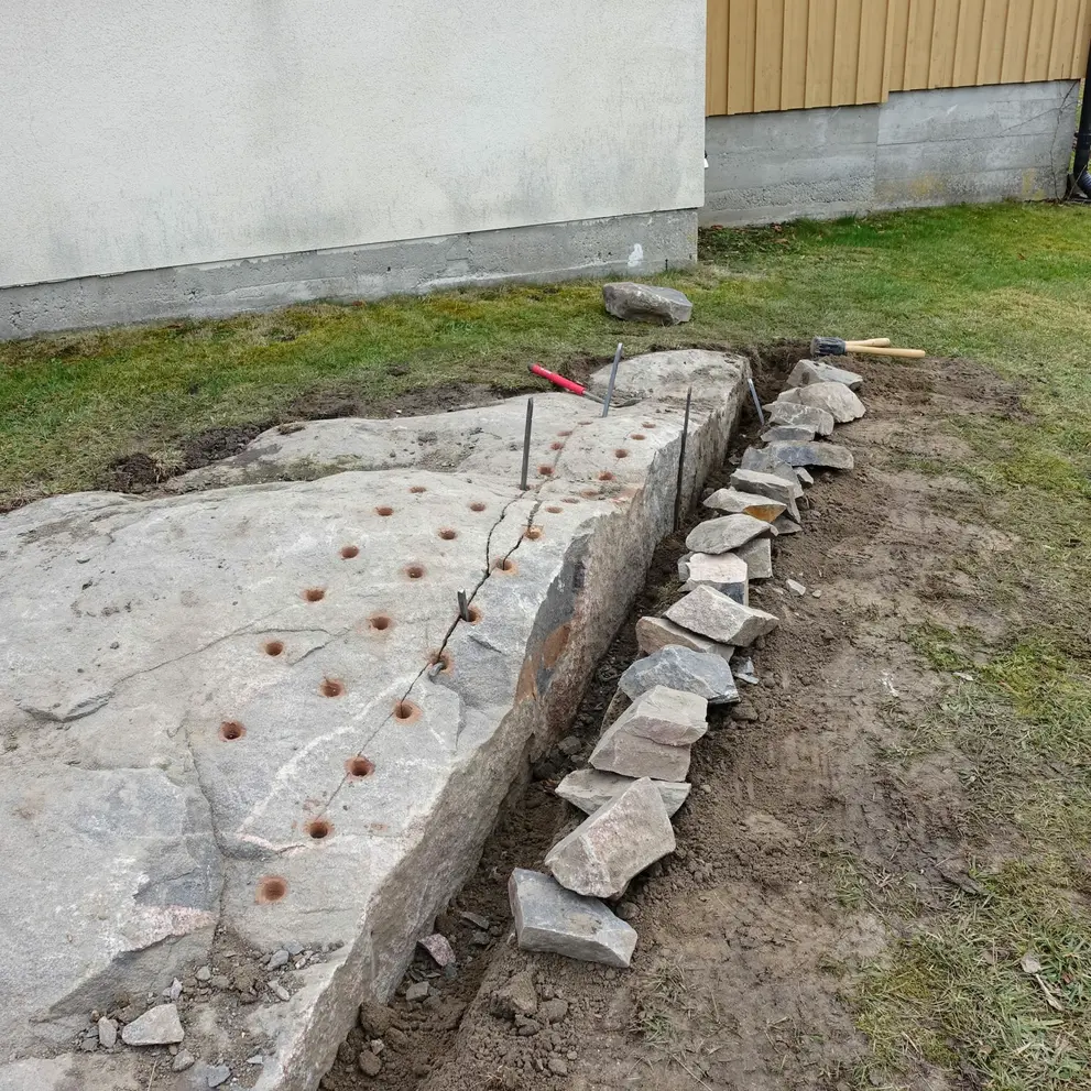 stensprackning bergsprangning i roslagen norrtalje rimbo